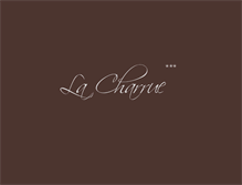 Tablet Screenshot of lacharrue.com